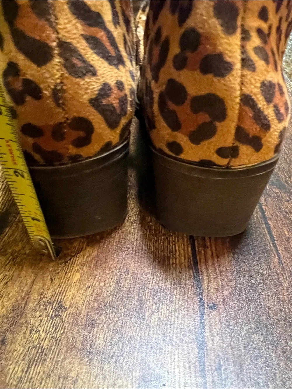 Volatile Leopard Print Women's Ankle Booties - Brown size 6